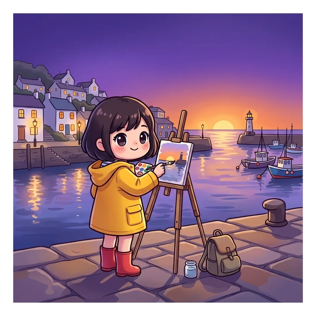 Chibi · The painter girl