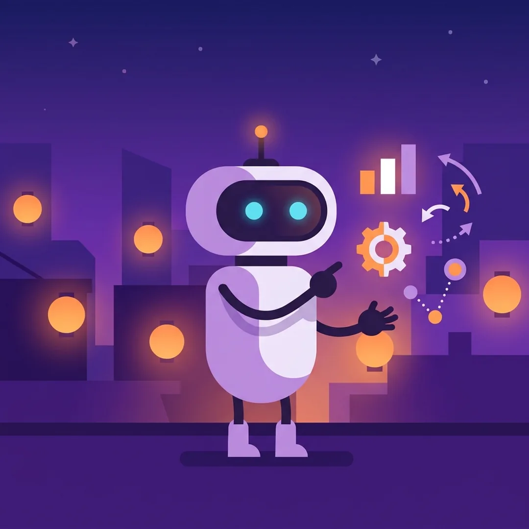 Motion graphics · The robot guide